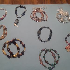 Homemade bracelets.